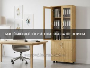 Tủ tài liệu gỗ Hòa Phát
