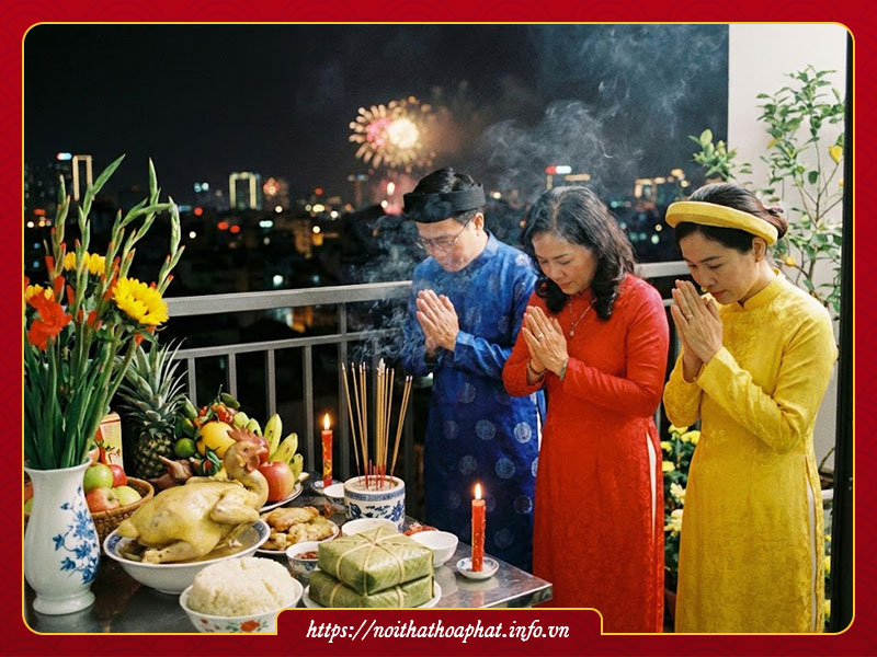 Văn khấn giao thừa ngoài trời 2026