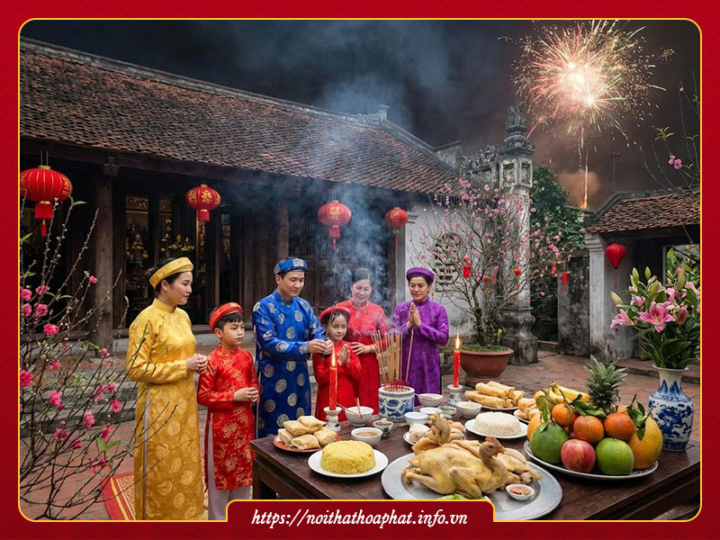 Văn khấn giao thừa ngoài trời 2026