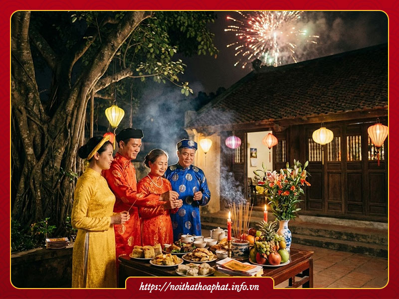 Văn khấn giao thừa ngoài trời 2026