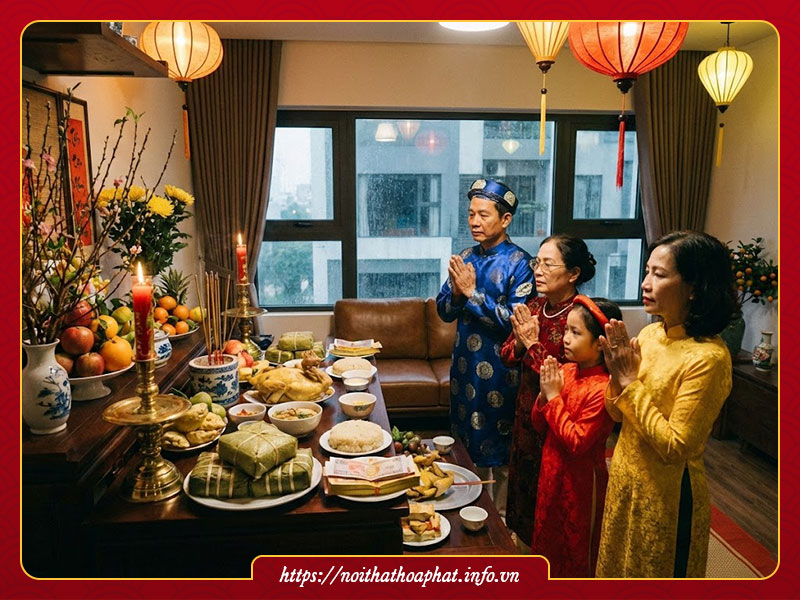 Văn khấn giao thừa trong nhà 2026