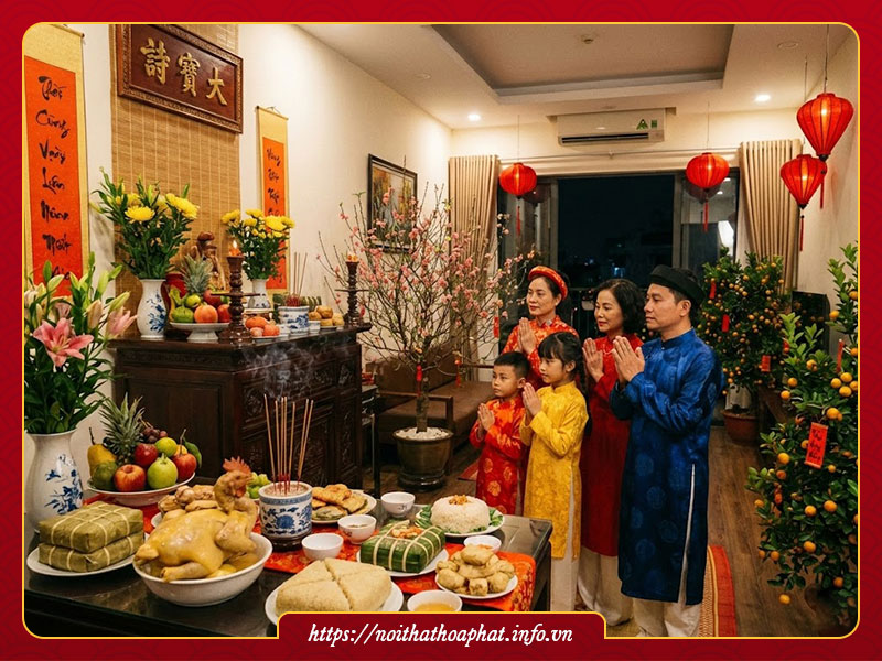 Văn khấn giao thừa trong nhà 2026