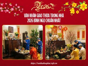 Văn khấn giao thừa trong nhà 2026