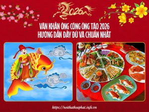 Văn khấn Ông Công Ông Táo 2026