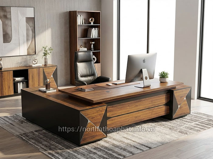 Bàn giám đốc gỗ công nghiệp MDF