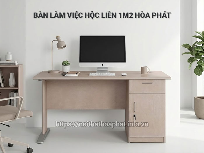 Bàn làm việc hộc liền 1m2