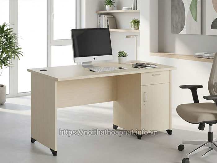 Bàn làm việc hộc liền 1m2
