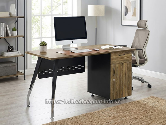 Bàn làm việc hộc liền 1m2