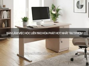 Bàn làm việc hộc liền 1m2
