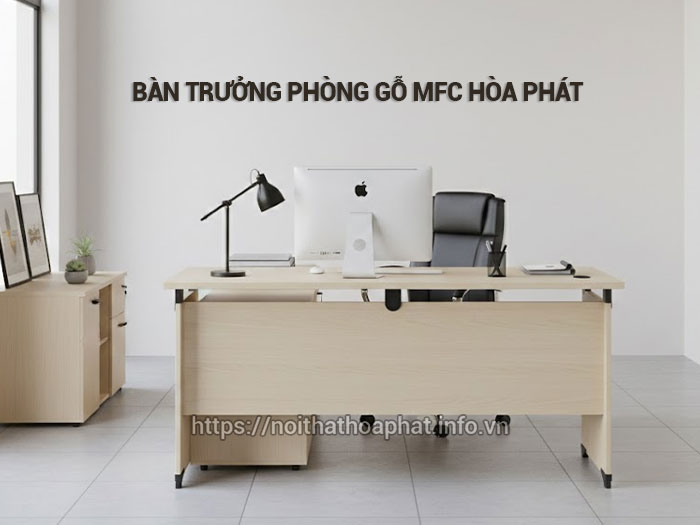 Bàn trưởng phòng gỗ MFC