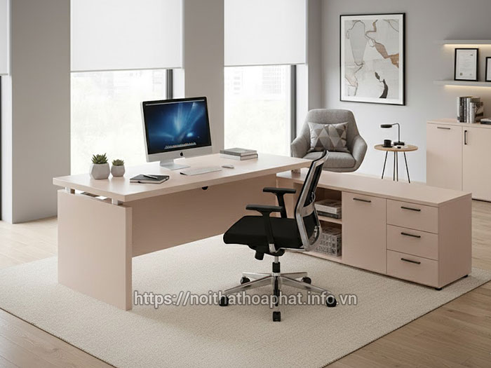 Bàn trưởng phòng gỗ MFC