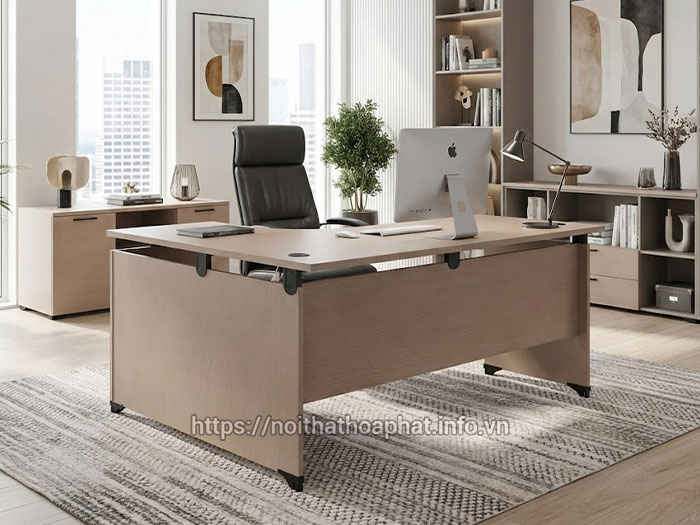 Bàn trưởng phòng gỗ MFC
