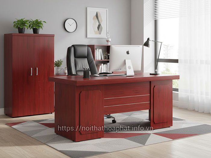 Bàn trưởng phòng liền tủ