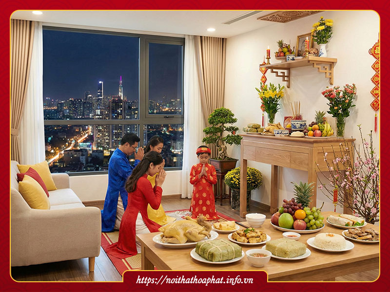 Cúng giao thừa nhà chung cư