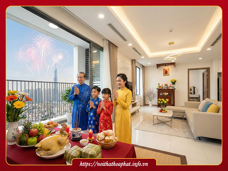 Cúng giao thừa nhà chung cư