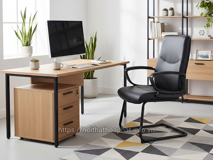 Ghế chân quỳ bọc simili giá rẻ