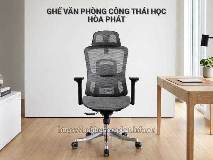 Ghế văn phòng công thái học Hòa Phát