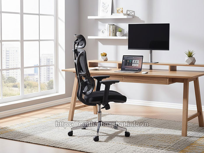 Ghế văn phòng công thái học Hòa Phát