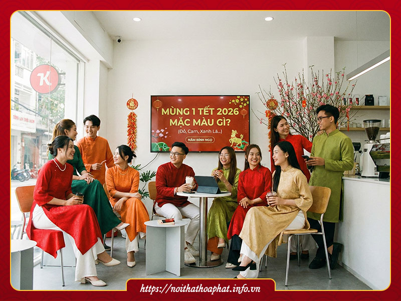 Mùng 1 Tết 2026 nên mặc màu gì
