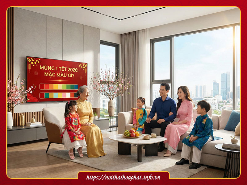 Mùng 1 Tết 2026 nên mặc màu gì
