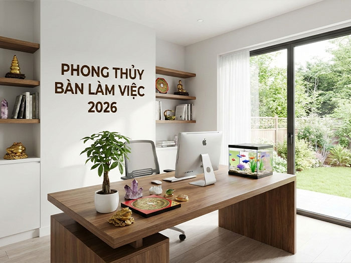 Phong thủy bàn làm việc năm 2026