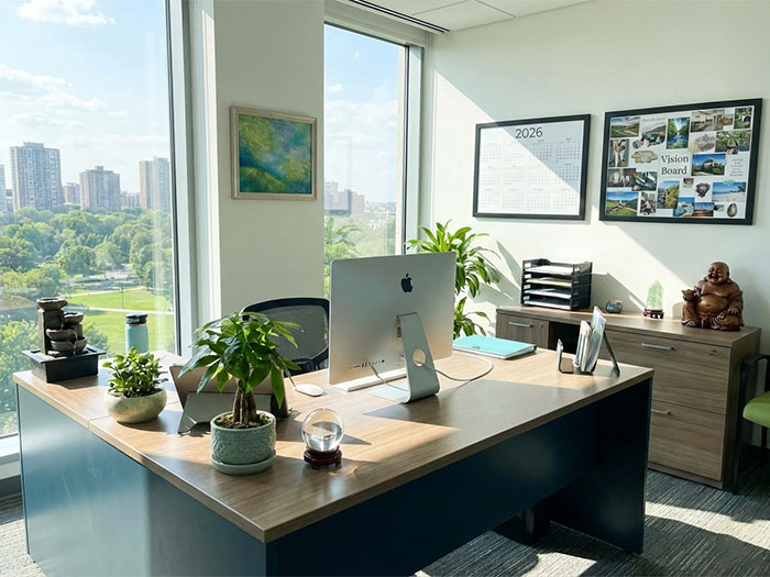 Phong thủy bàn làm việc năm 2026