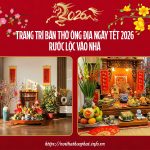 Trang trí bàn thờ ông Địa ngày Tết