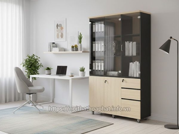 TOP 10+ Mẫu tủ đựng hồ sơ gỗ công nghiệp Hòa Phát giá rẻ năm 2026 - Nội ...
