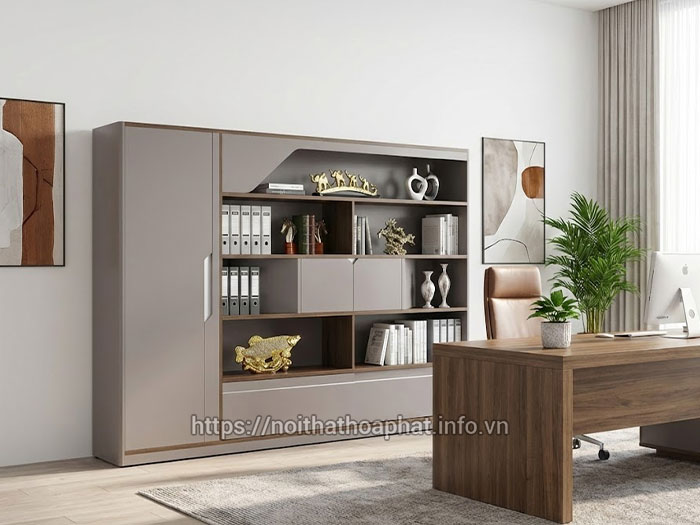 Tủ gỗ giám đốc Hòa Phát