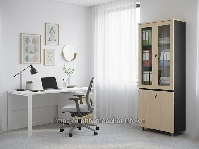 Tủ gỗ Hòa Phát 2 cánh
