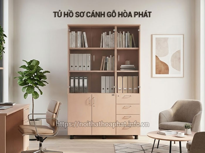 Tủ hồ sơ cánh gỗ