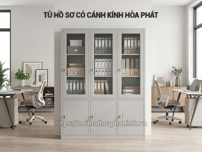 Tủ hồ sơ có cánh kính