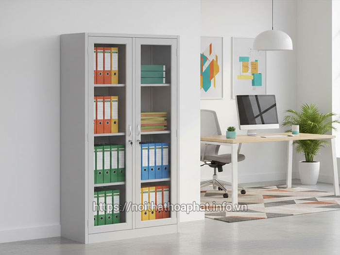 Tủ hồ sơ có cánh kính