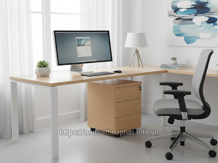 Tủ hồ sơ di động dưới gầm bàn