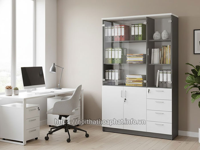 Tủ hồ sơ văn phòng gỗ