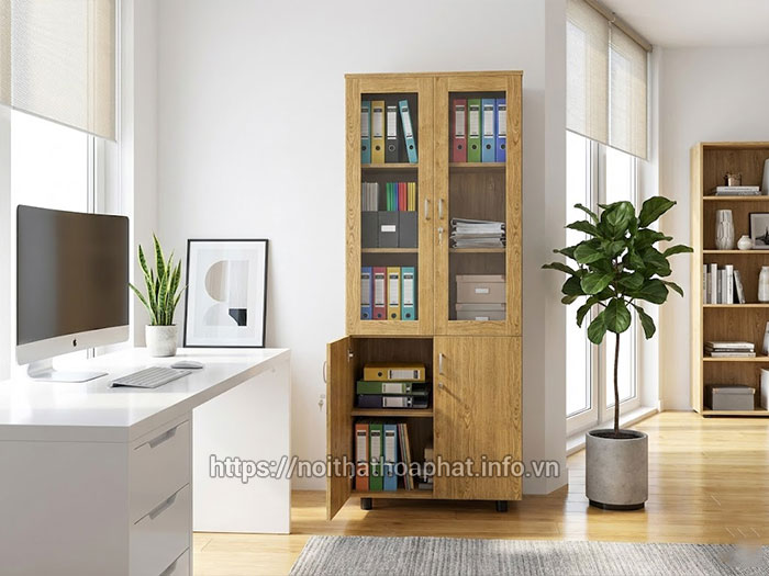 Tủ sắt Hòa Phát 2 cánh kính