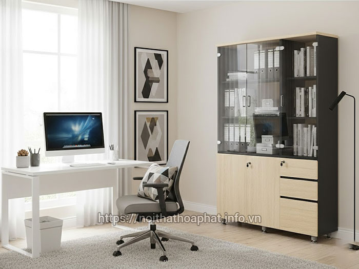 Tủ tài liệu gỗ melamine