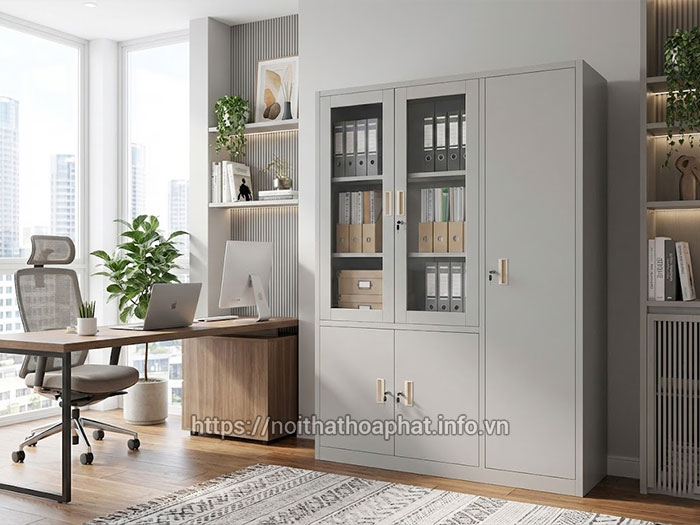Tủ tài liệu Hòa Phát 3 cánh