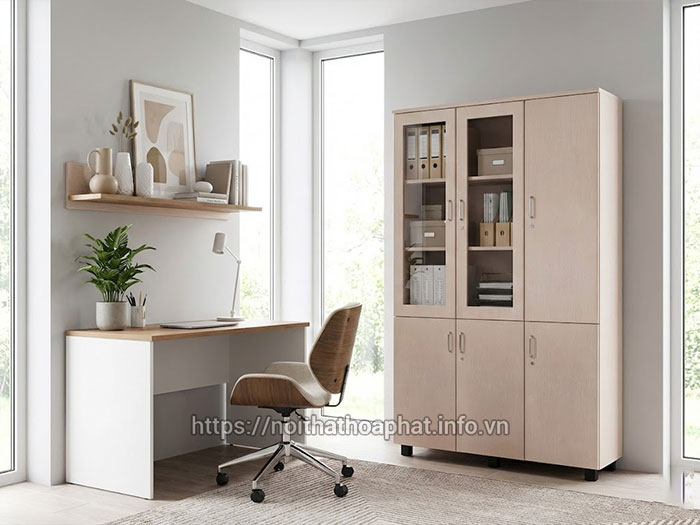 Tủ tài liệu Hòa Phát 3 cánh