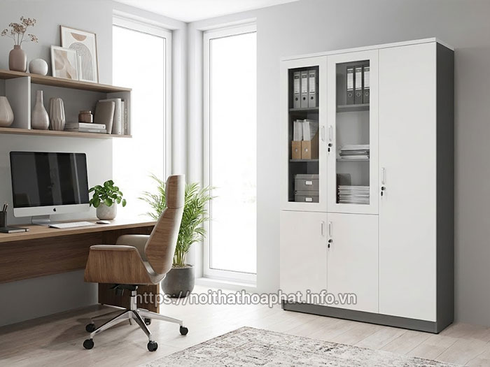 Tủ tài liệu Hòa Phát 3 cánh
