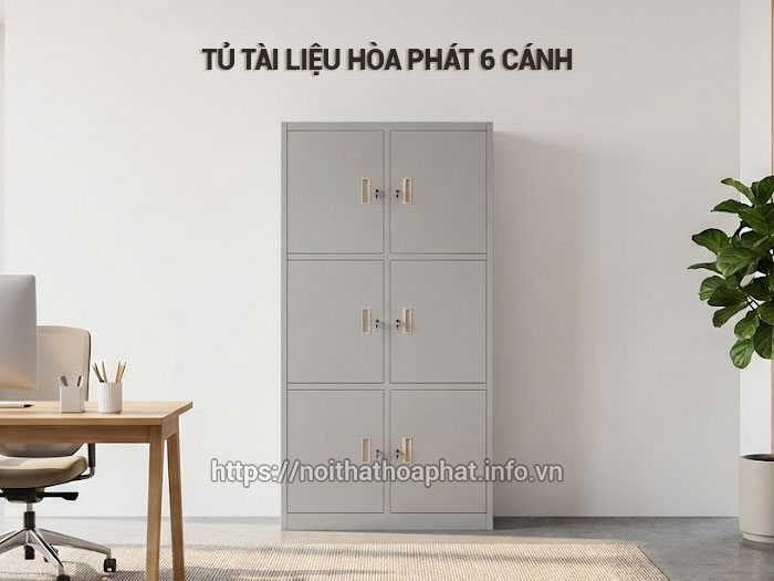 Tủ tài liệu Hòa Phát 6 cánh