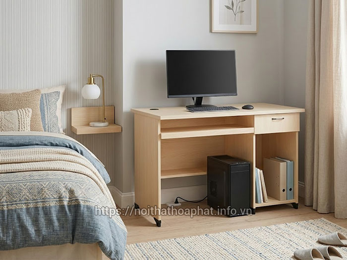 Bàn để máy tính phòng ngủ