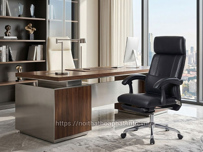 Ghế lãnh đạo bọc da PU cao cấp