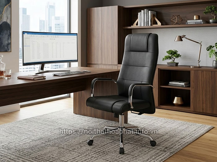 Ghế lãnh đạo bọc da PU cao cấp