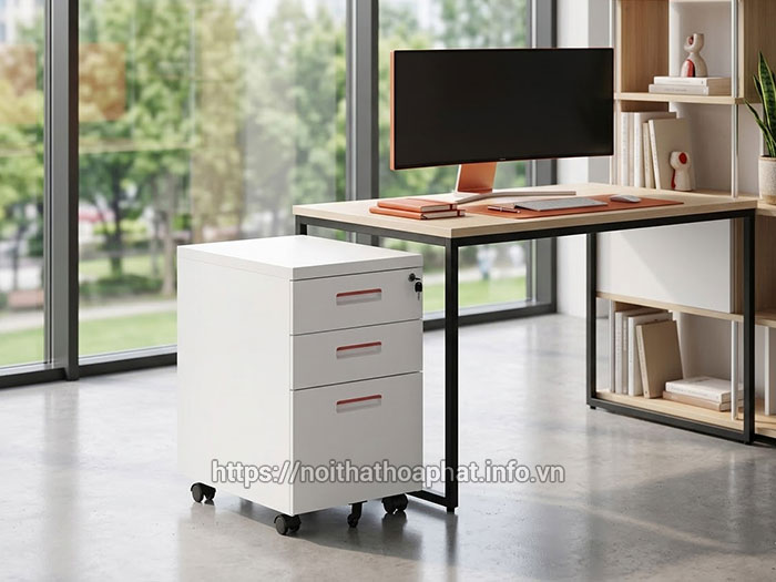 Hộc tủ bàn làm việc 3 ngăn kéo