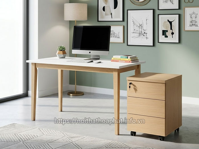 Hộc tủ bàn làm việc 3 ngăn kéo