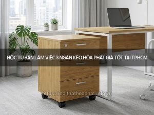 Hộc tủ bàn làm việc 3 ngăn kéo