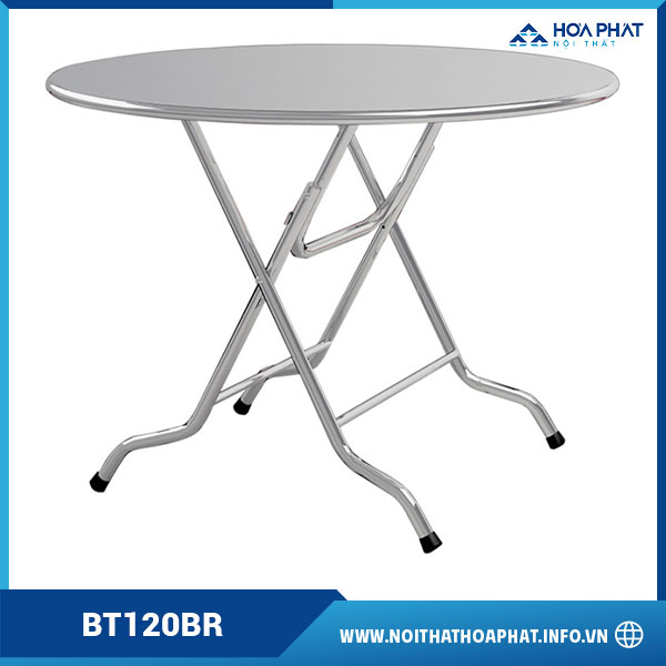 Bàn ăn Inox mặt tròn BT120BR