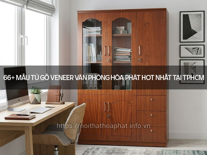 Tủ gỗ veneer văn phòng