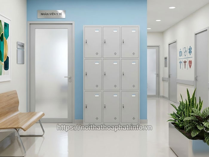 Tủ locker Hòa Phát bệnh viện